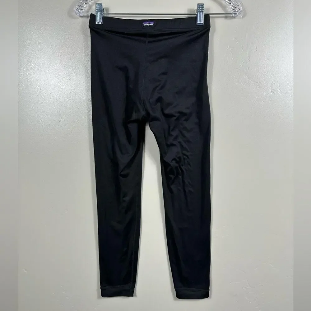 Patagonia Boys' Capilene Bottoms Base Layers Black Size Large